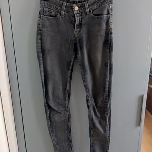 Washed out grey Levi jeggings